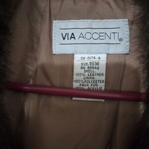 Via Accent Faux Fur Home Decor in Brown